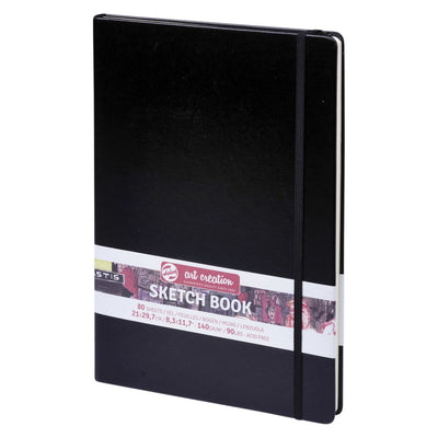 Talens Art Creation - Skizzenbuch Art Creation schwarz 21x30cm 140gr 80 Blatt | 5 Stück