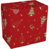 Klika - Geschenkpapier | 50cm | 200m | 80gr/m² | Wundervolle Zeit | rot/gold