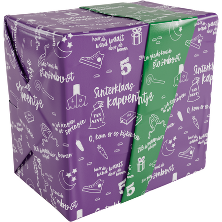 Klika -  Cadeaupapier | 30cm | 200m | Kapoentje | paars/groen | rol à ca. 200 meter