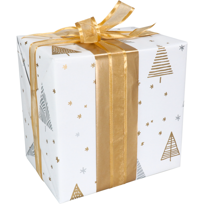 Klika - Geschenkpapier 50cm 200m 80gr/ Under The s weiß/gold