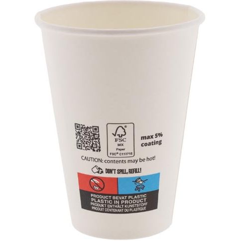 Conpax - Kaffeebecher 5 180ml Karton 100 Stück weiß