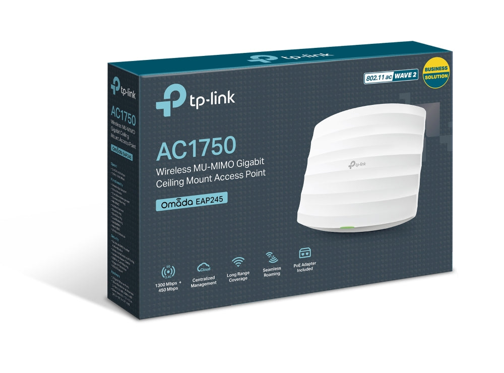 TP-Link -   Omada EAP245 1750 Mbit/s Wit Power over Ethernet (PoE)