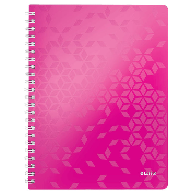 Leitz - WOW-Notizbuch ft A4, kariert 5 mm, rosa