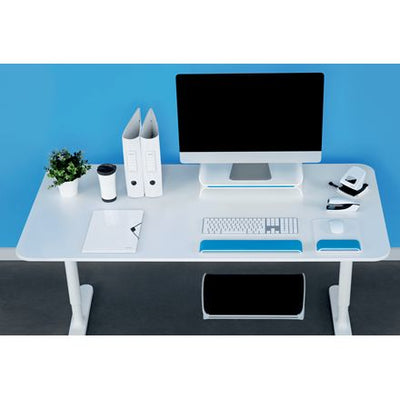 Leitz - Ergo WOW verstellbarer Monitorständer, weiß-blau