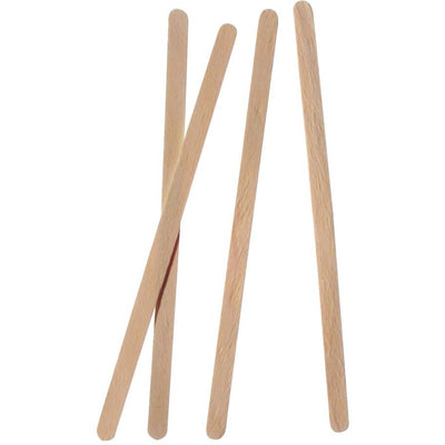 Klika - Rührstab aus Holz, splitterfrei, 140 mm, Packung à 1000 Stück