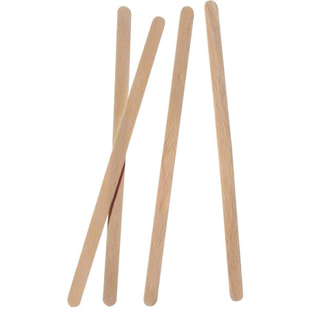 Klika - Rührstab aus Holz, splitterfrei, 140 mm, Packung à 1000 Stück