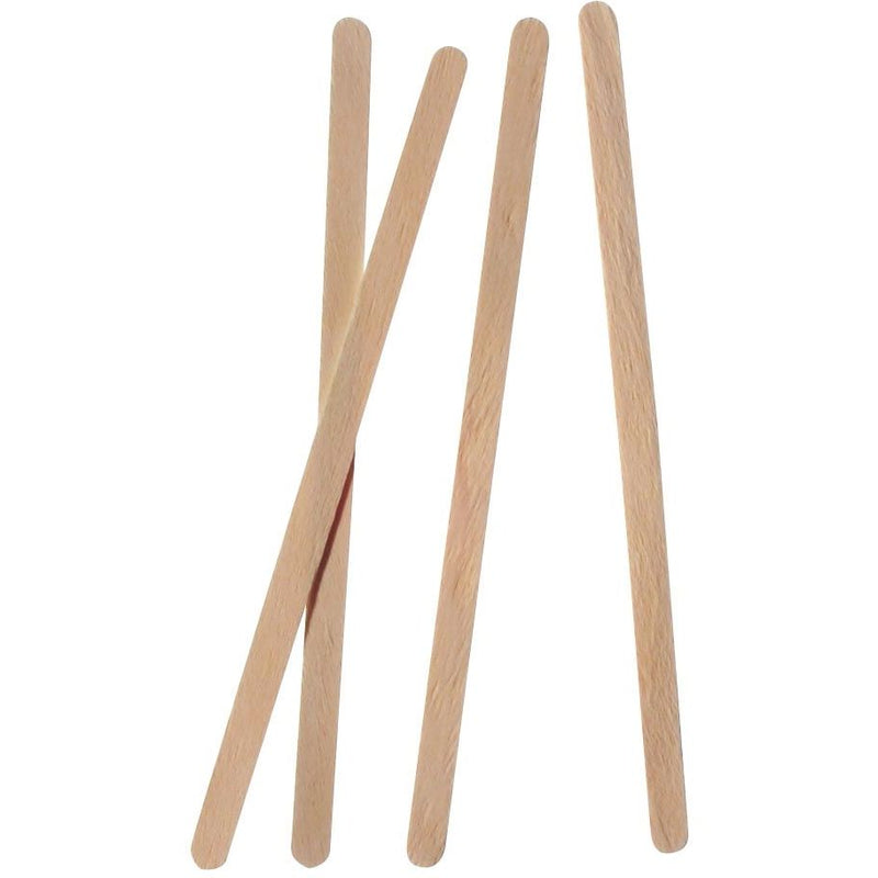 Klika - Rührstab aus Holz, splitterfrei, 140 mm, Packung à 1000 Stück