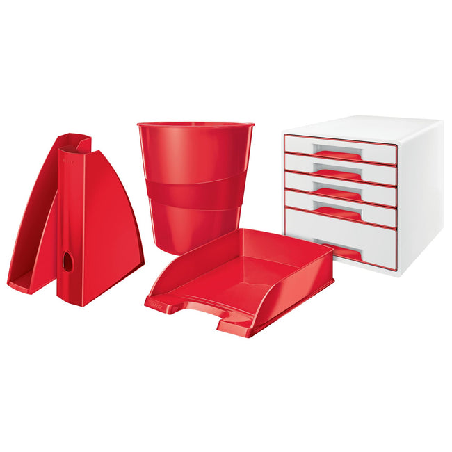 Leitz - WOW Papierkorb, rot