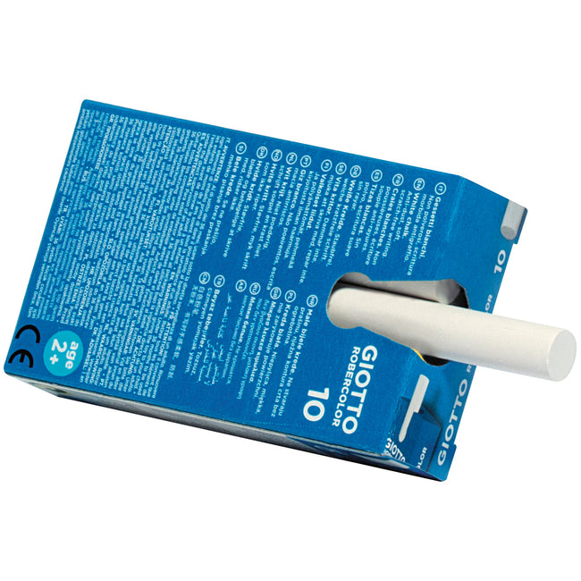 Giotto -  Schoolbordkrijt  10 stuks wit | 10 stuks