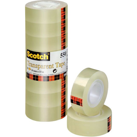 Scotch - Klebeband 550 19mmx33m transparent 8 Rollen