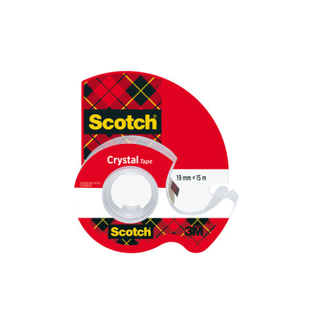 Scotch - Klebeband Kristall 600 19mmx15m tr + Handdispenser