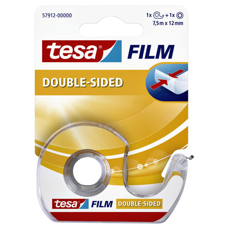 Tesa - e film® doppelseitig 12mmx7,5m transparent mit Spender