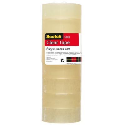 Scotch - Klebeband 508 19mmx33m transparent | 8 Stück