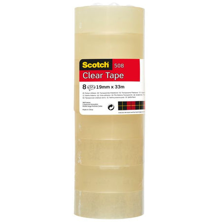 Scotch - Klebeband 508 19mmx33m transparent | 8 Stück