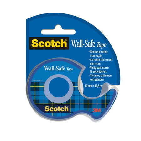 Scotch - Klebeband 19mmx16,5m Wall Safe + Handabroller
