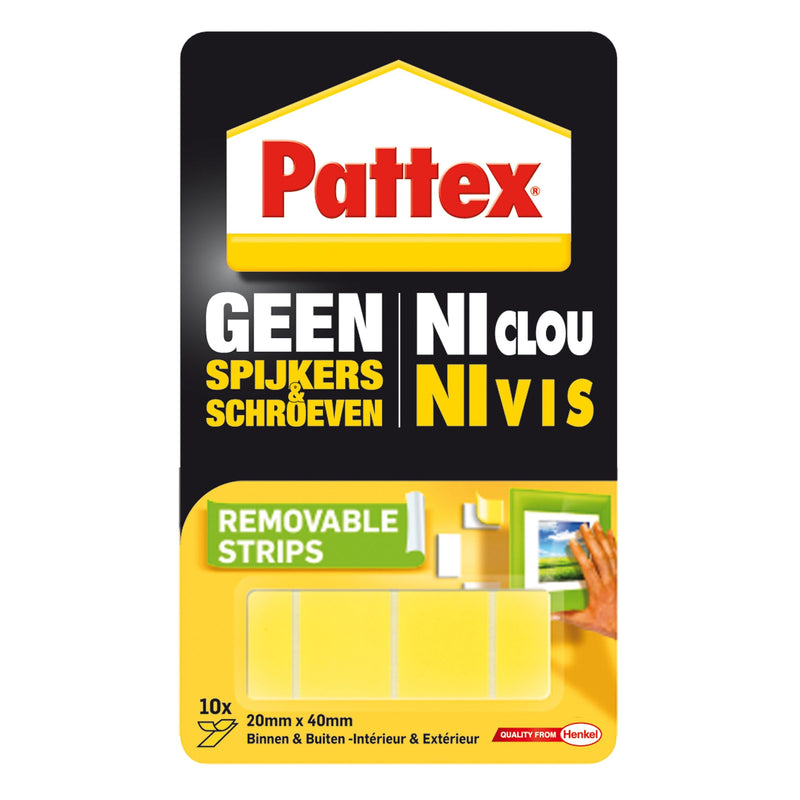 Pattex - Super Montagestreifen 2kg abnehmbar 10 Stück