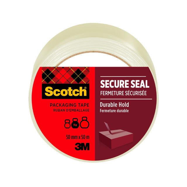 Scotch - Verpackungssicherer Verschluss 50mmx50m tr | 12 Stück