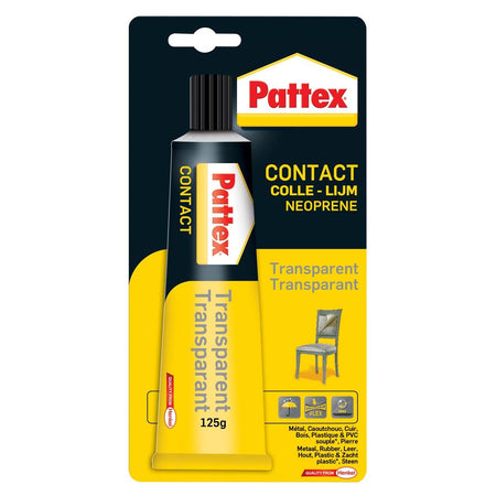 Pattex - Kontaktkleber Transparent, Tube à 125 g, im Blister