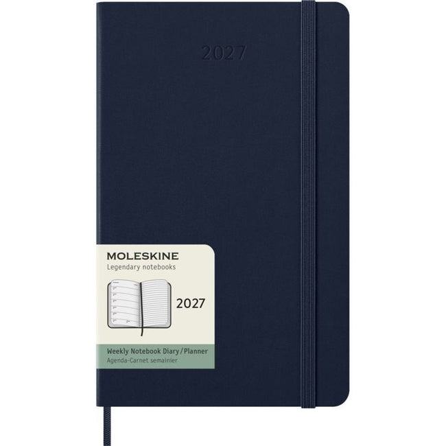 Moleskine -  Agenda 2027 msk plan week large hc sapphire blue