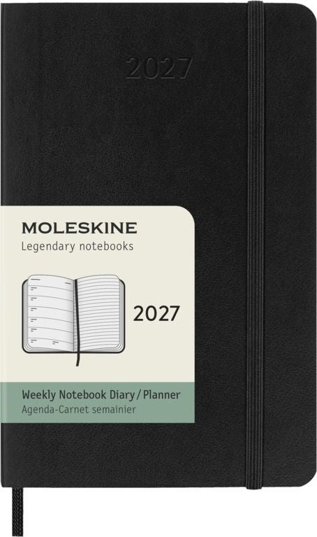 Moleskine -  Agenda 2027 msk plan week pocket sc black