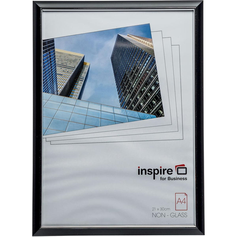 Inspire for Business – Fotorahmen Easyloader, schwarz, ft A4