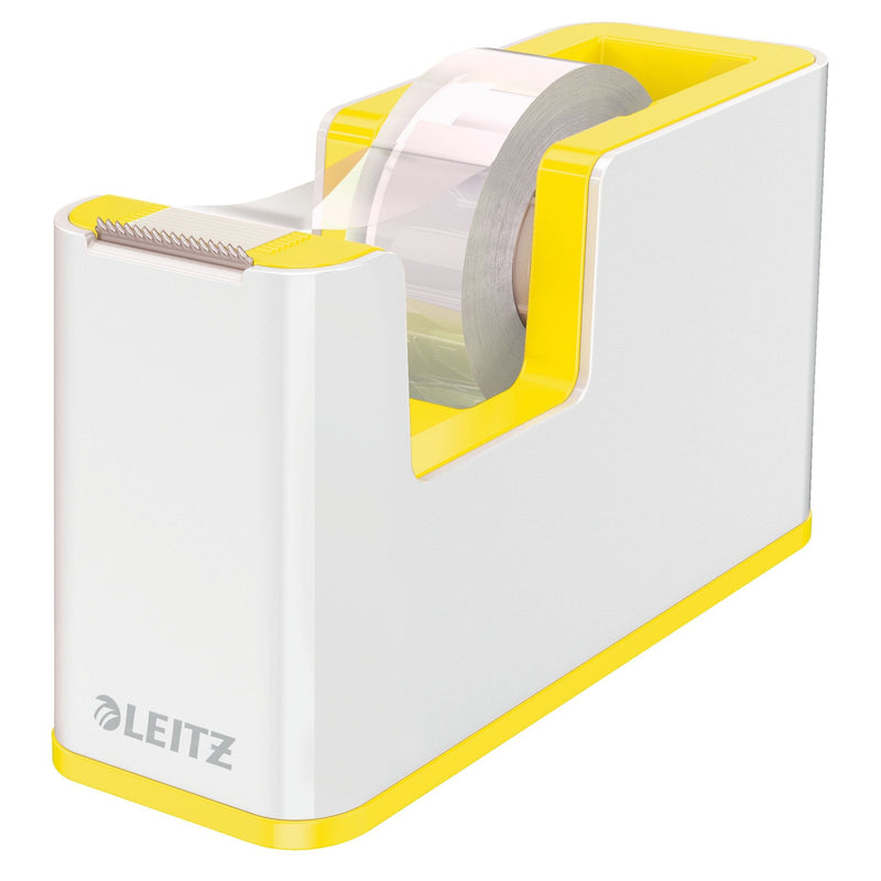 Leitz - Klebebandhalter WOW weiß/gelb