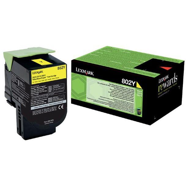 Lexmark - Tonerkartusche 80c20y0 prebate gelb