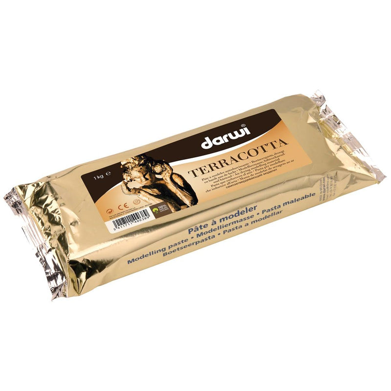 Darwi - Terrakotta-Modellierpaste, Packung mit 1 kg