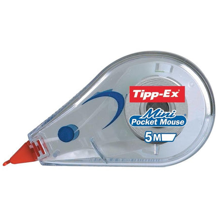 Tipp-Ex – Korrektur-Mini-Taschenmaus 5 mm x 6 m, Blister mit 1 Stück