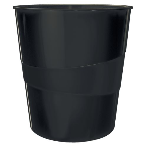 Leitz - Papierkorb WOW 15 Liter schwarz