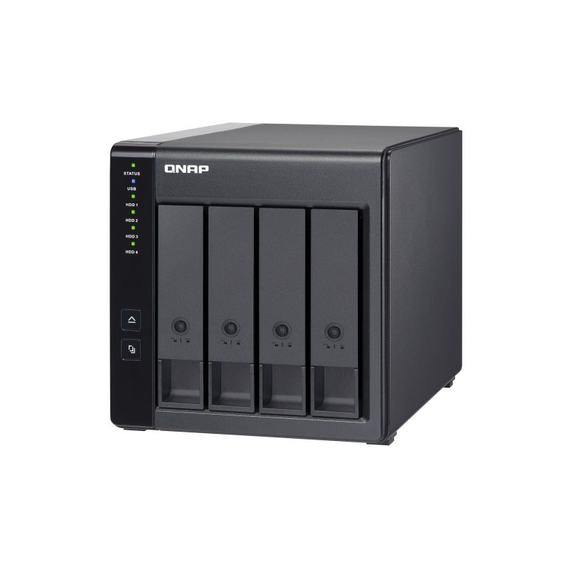 QNAP -   TR-004 behuizing voor opslagstations HDD-/SSD-behuizing Zwart 2.5/3.5