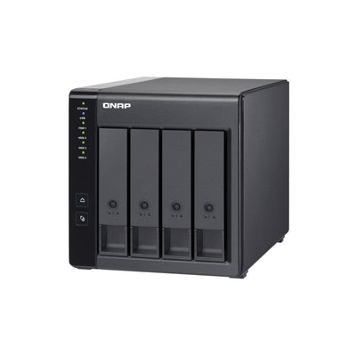 QNAP -   TR-004 behuizing voor opslagstations HDD-/SSD-behuizing Zwart 2.5/3.5