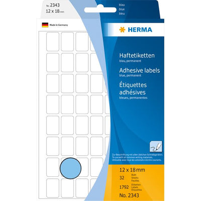 HERMA - Etikett 2343 12x18mm blau 1792 Stück