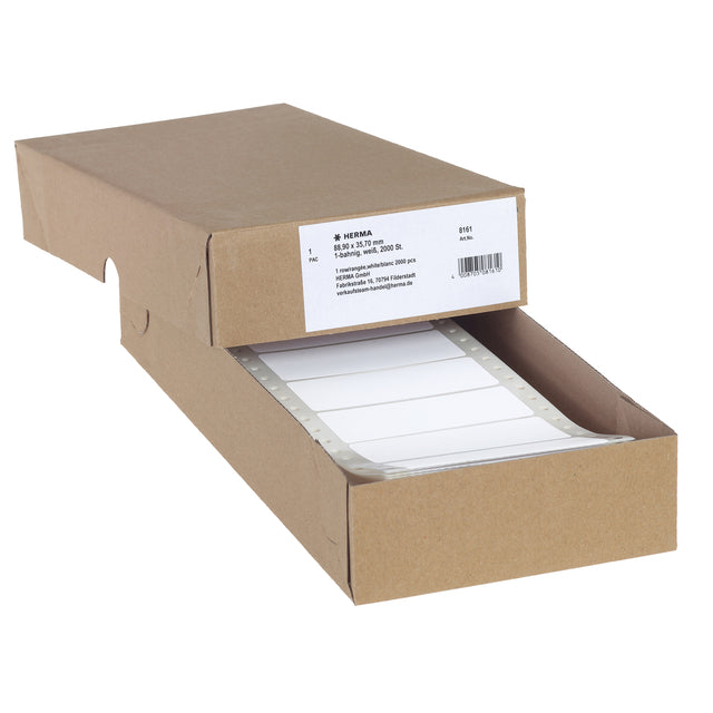 HERMA - Etikett 8161 88,9x35,7mm 1-bahnig weiß 2000 Stück