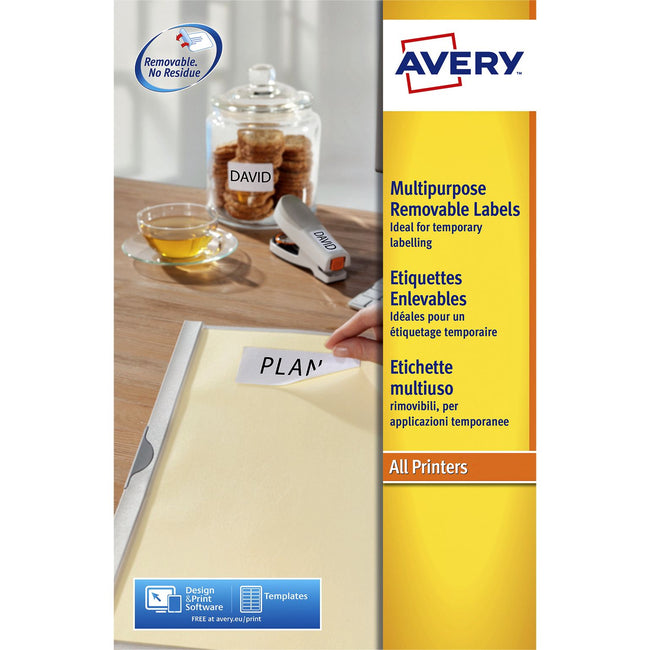 Avery - Etikett L6025REV-25 63,5 x 46,6 mm weiß 450 Etiketten