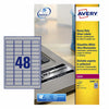 Avery Zweckform - Etikett L6009-20 45,7x21,2mm Silber 960 Etiketten