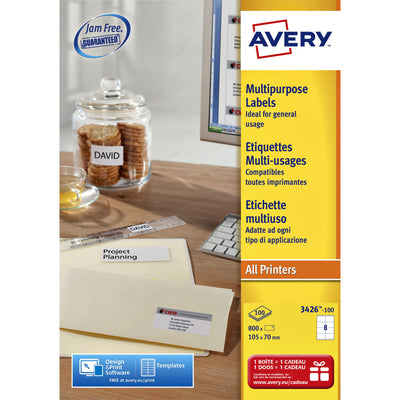 Avery - Etikett L4745REV-25 96x63,5mm weiß 200 Etiketten