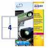 Avery – Etikett L4774-20, 99,1 x 139 mm, Polyester, weiß, 80 Etiketten