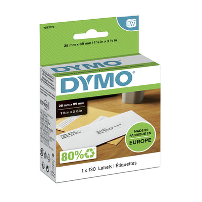 Dymo - Label LabelWriter Adressierung 28x89mm 1 Rolle à 130 Stück weiß