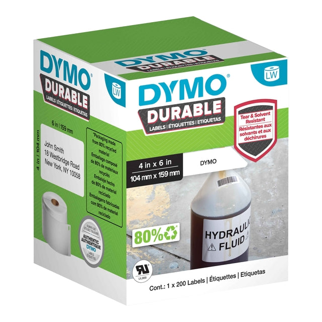 DYMO 1933086 LEGRITIERUNG 104X159mm 200 Stück