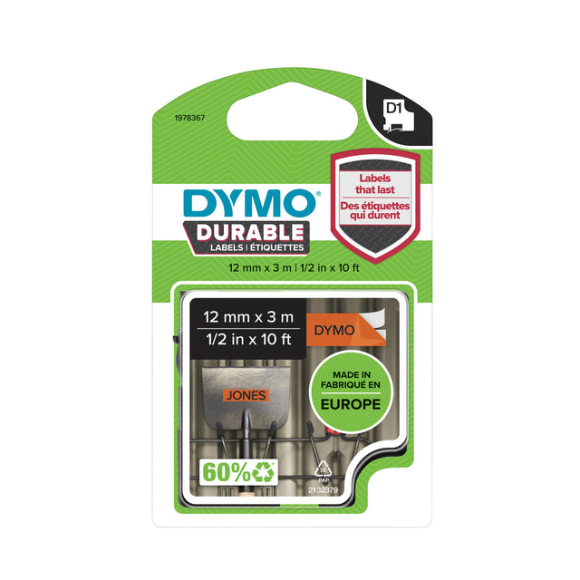 DYMO - Etikett Dymo Label Manager D1 Polyester 12mm oder | 1 Stück