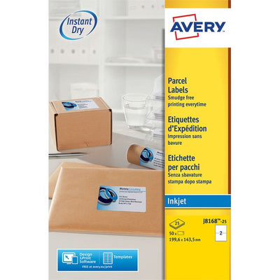 Avery - Etikett J8168-25 199,6 x 143,5 mm weiß 50 Etiketten