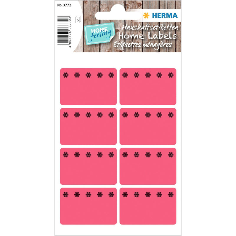 HERMA - Etikett 3772 26x40mm Gefrierschrank rot 48 Stück