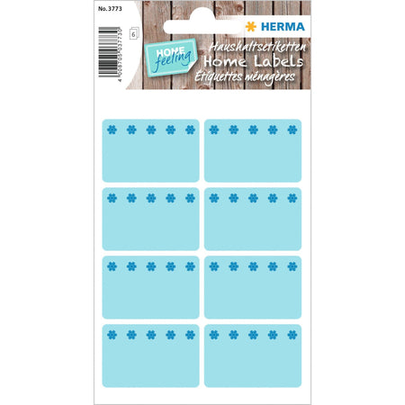 HERMA - Etikett 3773 26x40mm Gefrierschrank blau 48 Stück