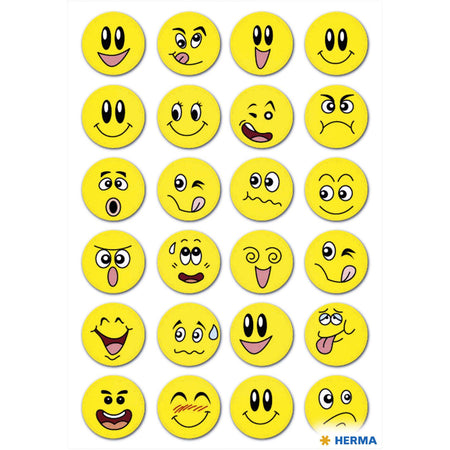 HERMA - Etikett 3657 Smiley mit Wackeleffekt | 10 Stück