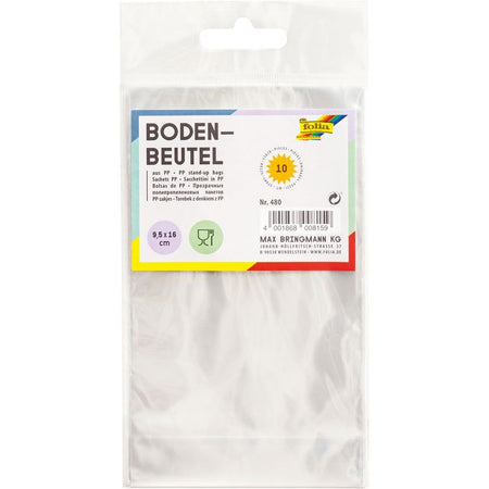 Folia - Bodenbeutel 115x190mm 10 Stück transparent