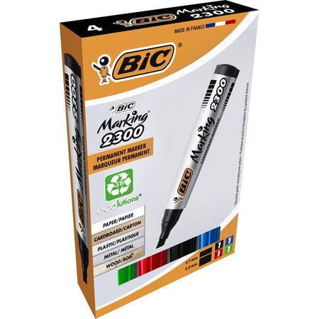 Bic - Filzstift 2300 ecolutions diagonal medium, Box à 4 Stück
