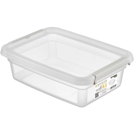 DONAU Home - Aufbewahrungsbox, 8,5 Liter, transparent