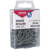 OFFICE products -   papierklemmen, 26 mm, metaal, plastic ophangdoosje van 100 stuks