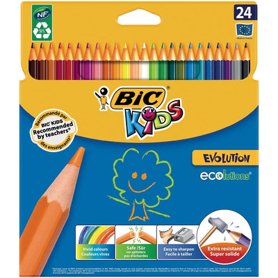 Bic Kids - Kinder-Buntstift Ecolutions Evolution, Schachtel mit 24 Stück